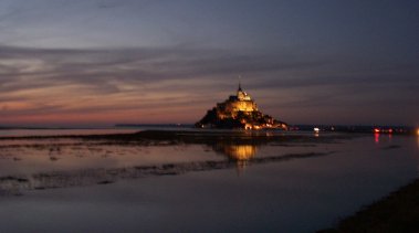 La baie du mont saint michel par grande mar&eacute;e